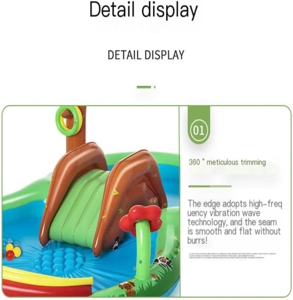Swimming Pool Inflatable Swimming Pool Forest Amusement Pool Game Ball Pool Family Cartoon Inflatable Pool Water Park Inflatable Pool