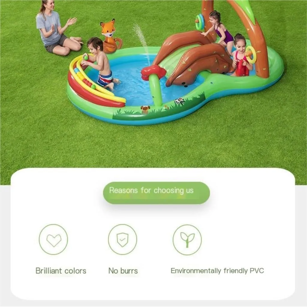 Swimming Pool Inflatable Swimming Pool Forest Amusement Pool Game Ball Pool Family Cartoon Inflatable Pool Water Park Inflatable Pool