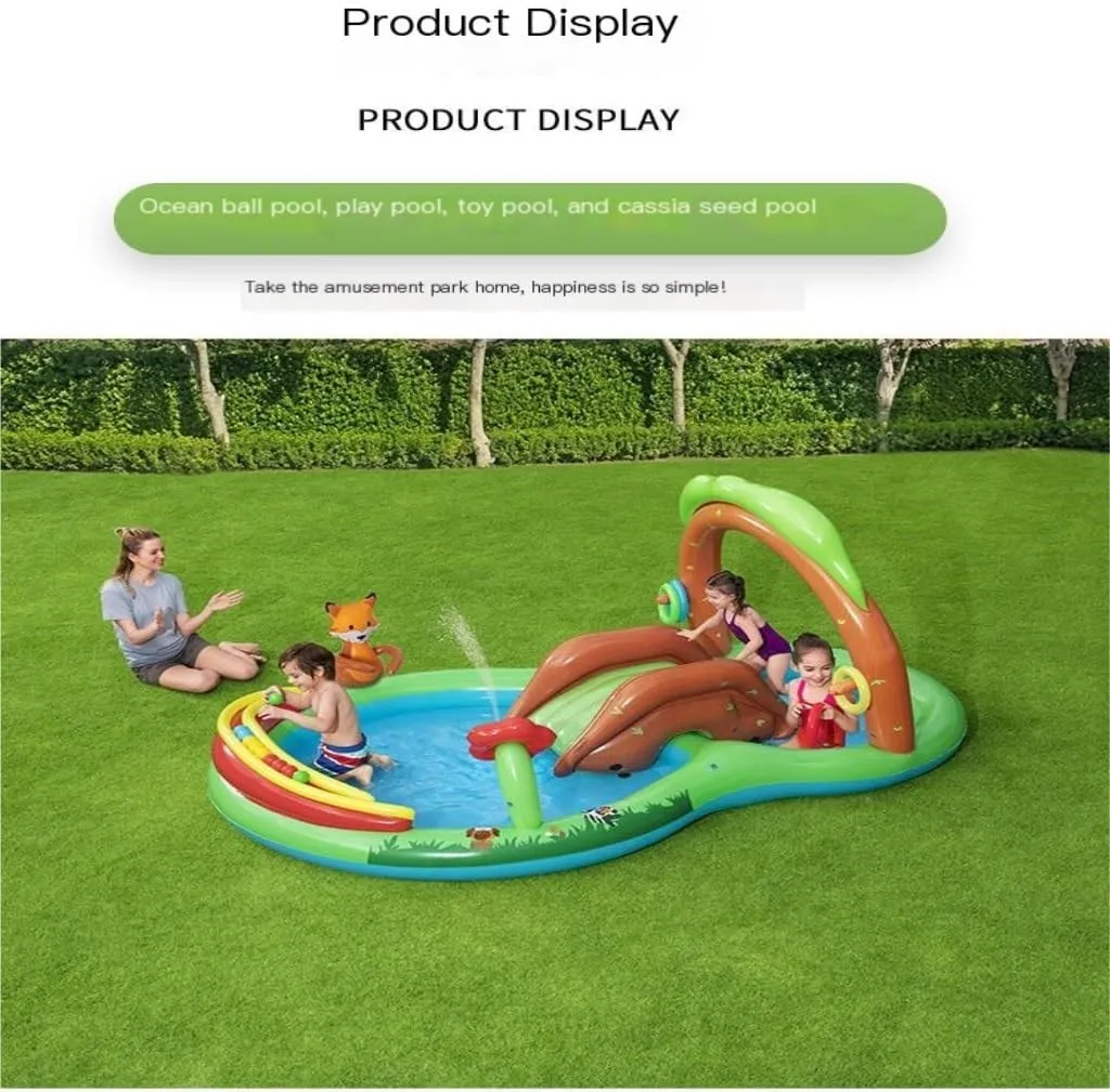 Swimming Pool Inflatable Swimming Pool Forest Amusement Pool Game Ball Pool Family Cartoon Inflatable Pool Water Park Inflatable Pool