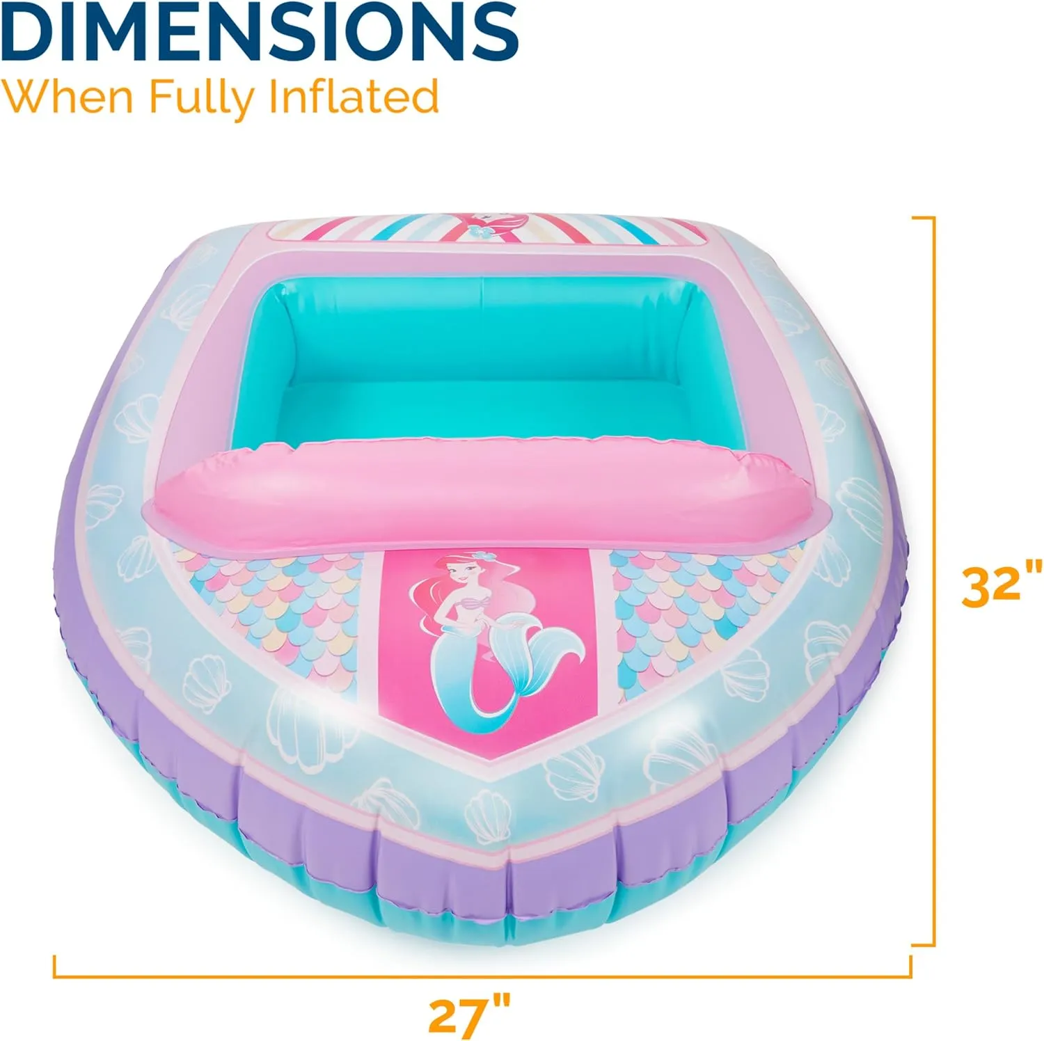 SwimWays Disney Princess Ariel Glitter Dive Wands Diving Toys 3 Pack, Bath Toys and Pool Party Supplies for Kids Ages 5 and Up, Styles May Vary