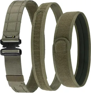 Tactical Battle Belt with Quick Release Buckle MOLLE System, Heavy Duty Gun Holster Belt