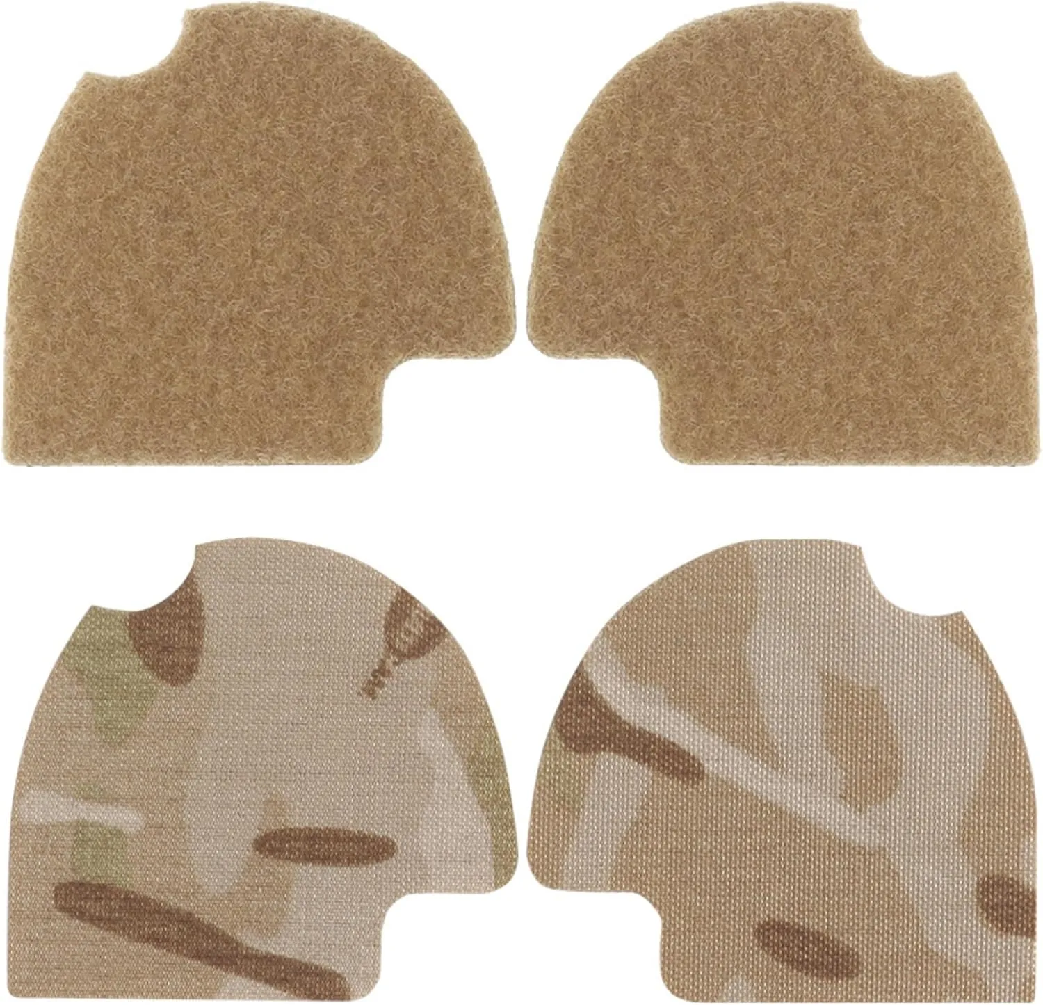 Tactical Headset Camo Hook Loop Patches Compatible for Peltor Comtac II/III/V/VI as PTT U-174/U Cable Ties Routing Organizer, Headset Mod Camouflage Kit (MCAD)