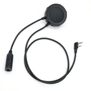 Tactical Headset Kenwood Version PTT Military Standard 7.0 Plug for Radio Adapter