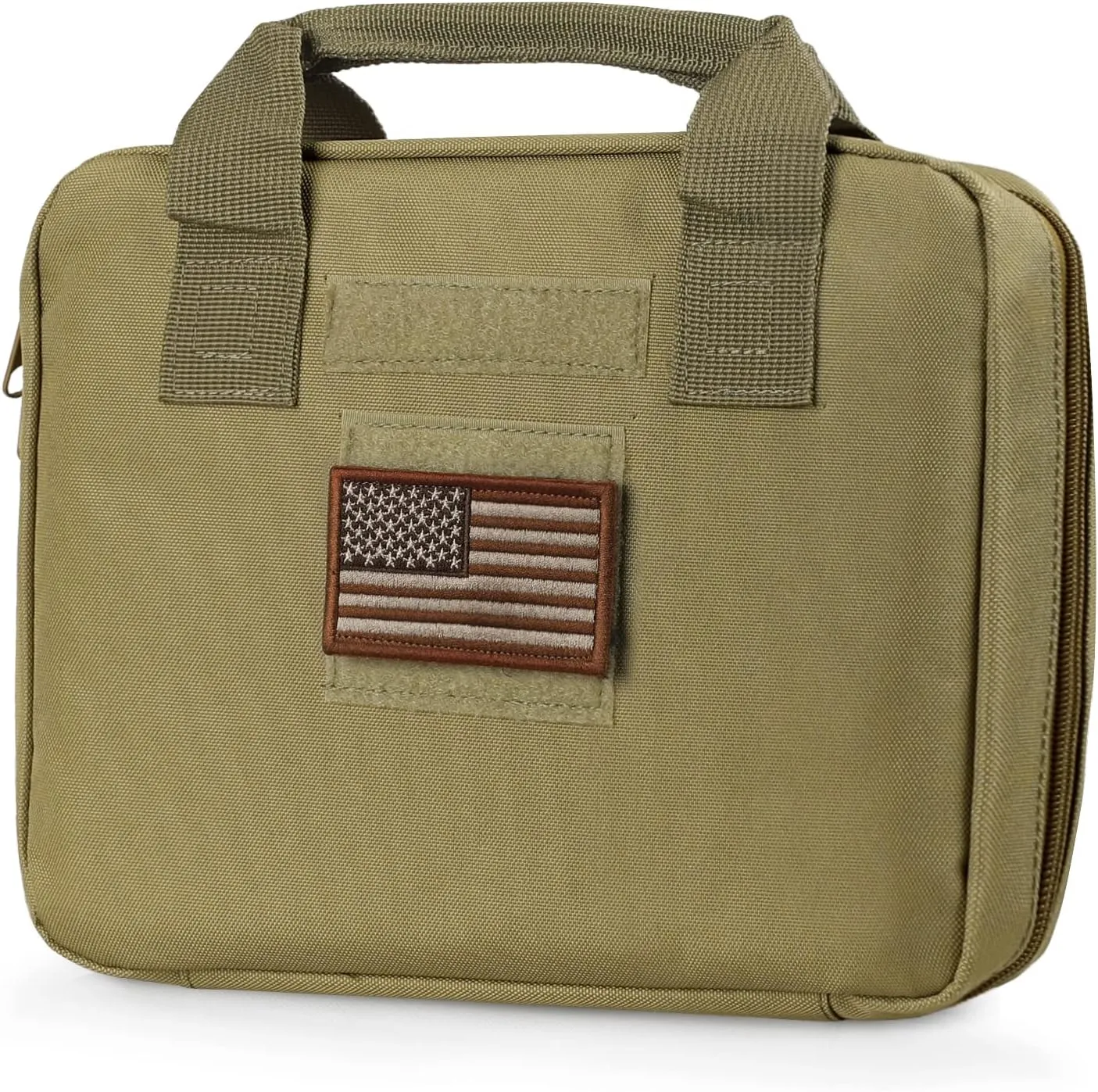 Tactical Pistol Handgun Case Bag, Gun Case Soft Gun Carrying Storage Bag Square Pistol Shooting Range Bag Dual Padded Firearm Case Handgun Pouch
