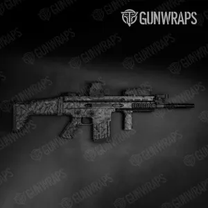 Tactical Ragged Elite Black Camo Gun Skin Vinyl Wrap