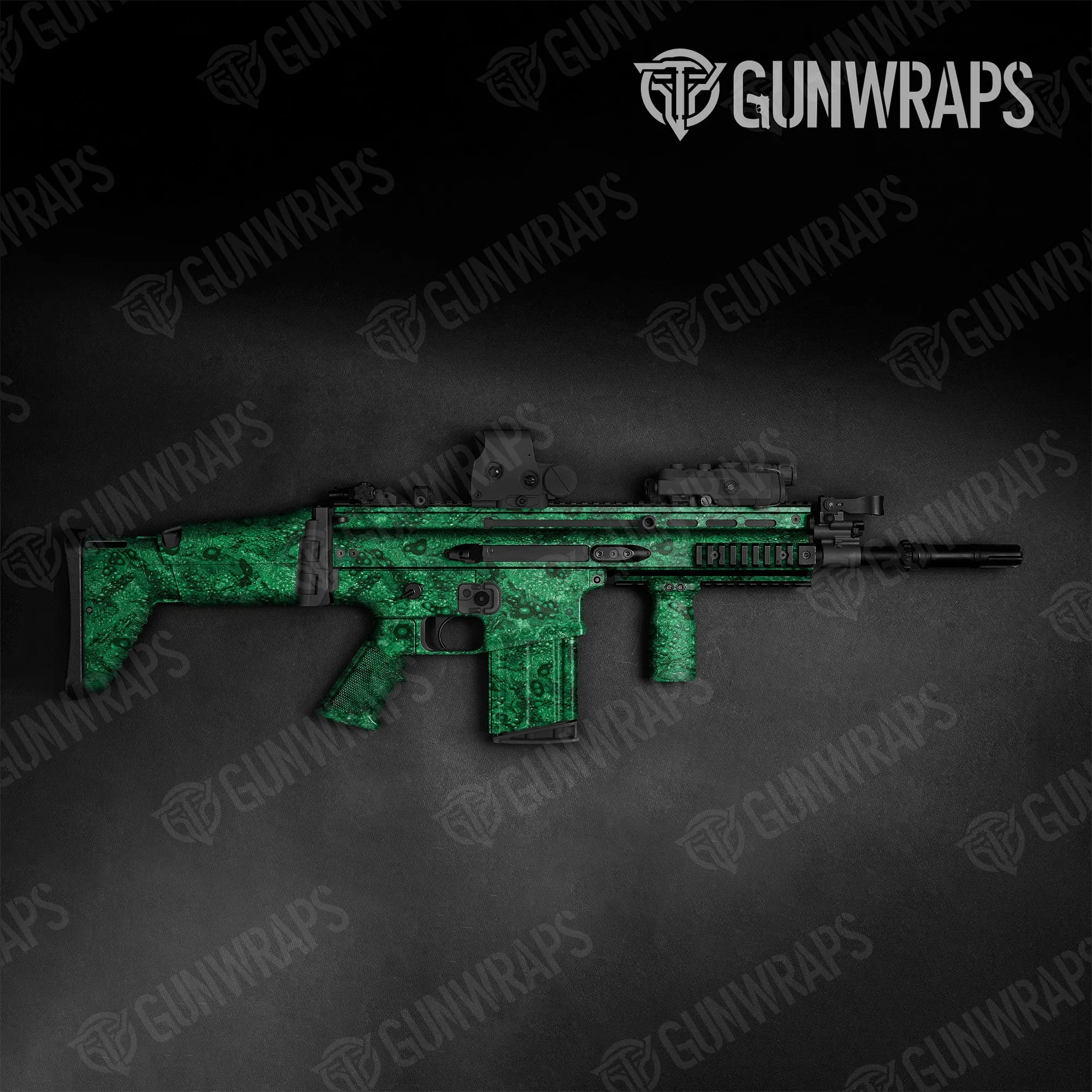 Tactical Toadaflage Green Camo Gun Skin Vinyl Wrap