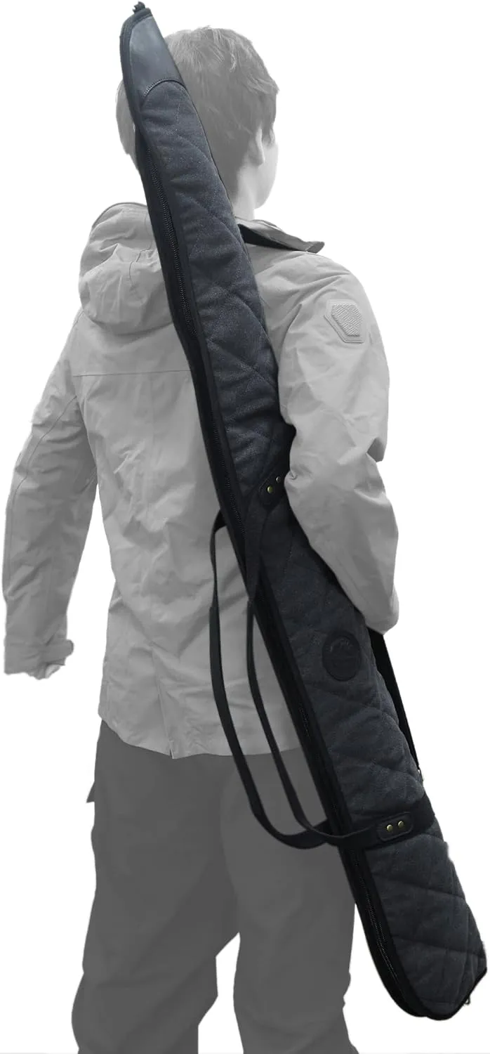 Tas Trost Scoped Rifle Soft Case 41“& 55” Long Gun Bag, Canvas Leather Shotgun Case Protector