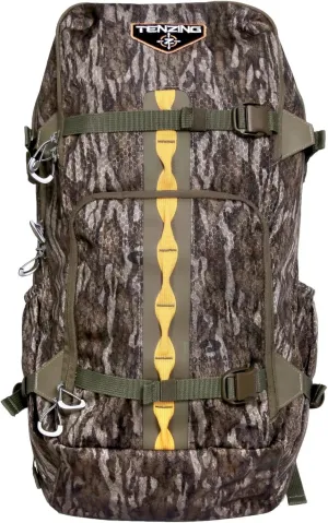 TENZING 1200 Whitetail Day Pack, Mossy Oak Bottomlands | Hydration Bladder Compatible Ultra-Durable Camo Hunting Backpack with 4 Compartments & 11 Pockets