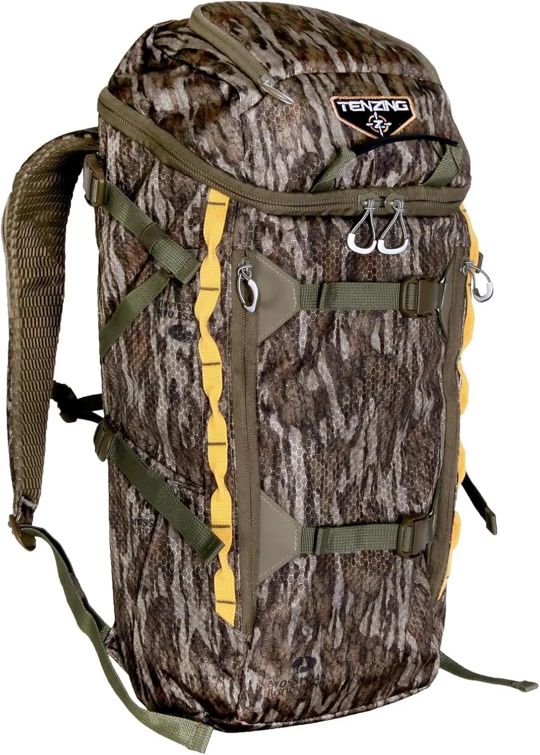 TENZING 1500 Whitetail Day Pack, Olive Green, Ultra-Durable Hunting Backpack with 4 Compartments & 10 Organizational Pockets Camo Backpack for Hunting Gear and Equipment