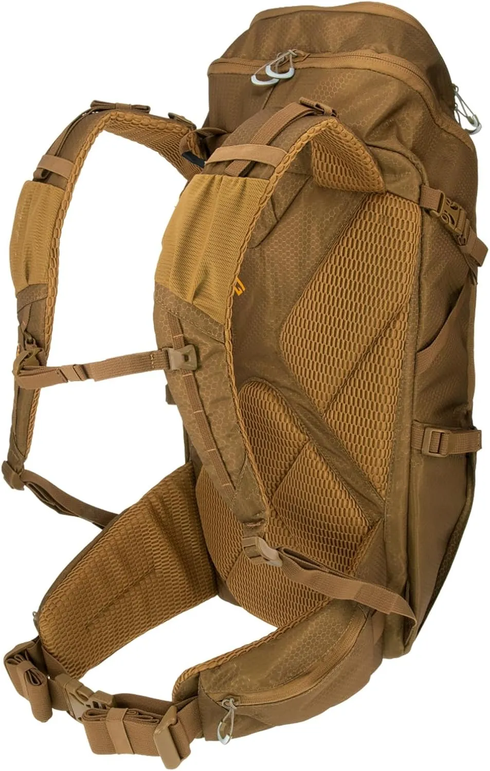 TENZING 2300 Whitetail Day Pack, Buckskin Tan, Rugged Durable Camo Hunting Backpack with 4 Compartments & 13 Organizational Pockets, Hydration Bladder Compatible