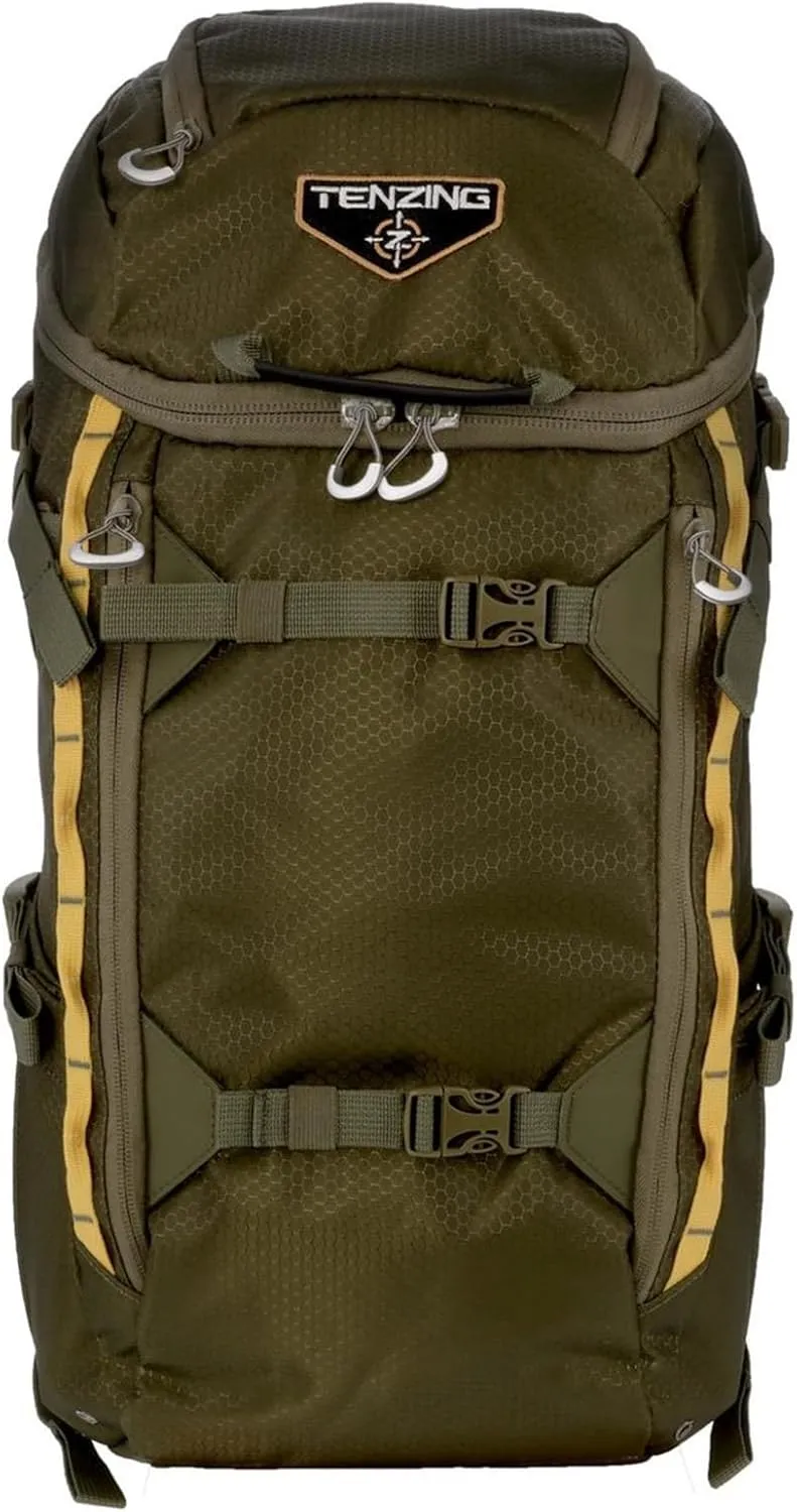 TENZING Unisex Adult Whitetail Day Pack Ultra-Durable Hunting Backpack with 4 Compartments & 10 Organizational Pockets, Olive Green