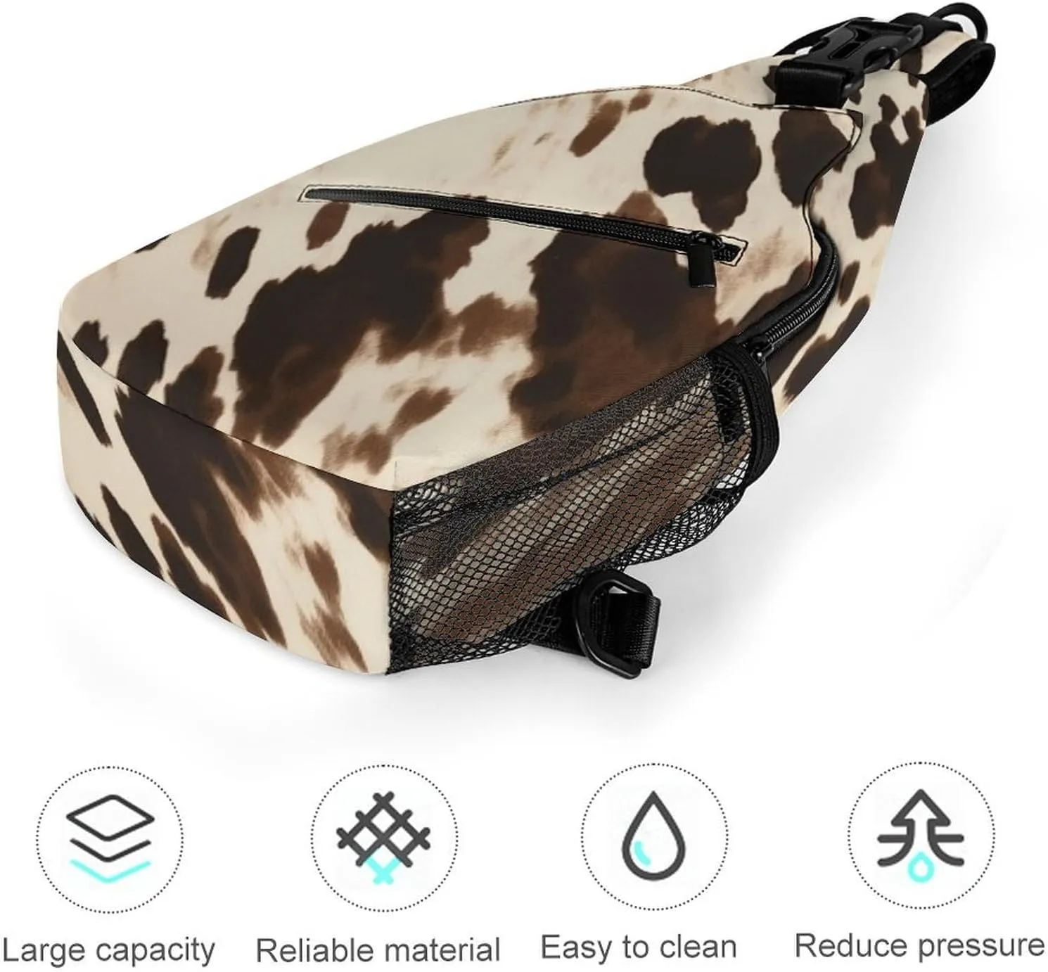 The Fish Are Swimming Around Sling Bag Lightweight Crossbody Chest Pack Travel Shoulder Bag with Adjustable Strap