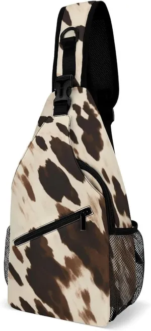 The Fish Are Swimming Around Sling Bag Lightweight Crossbody Chest Pack Travel Shoulder Bag with Adjustable Strap