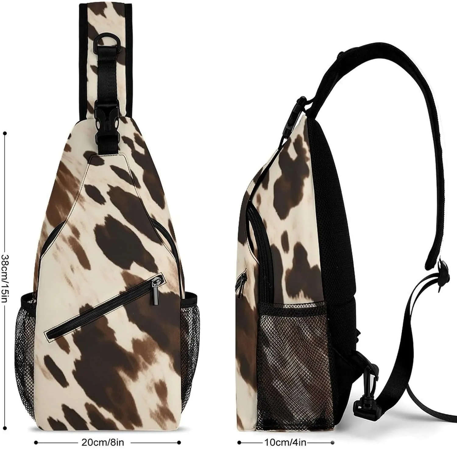 The Fish Are Swimming Around Sling Bag Lightweight Crossbody Chest Pack Travel Shoulder Bag with Adjustable Strap