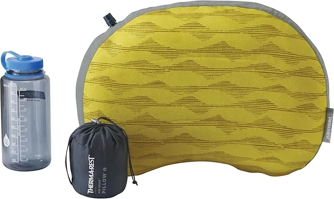 Therm-a-Rest Airhead Camping and Travel Pillow, Large-12 x 18 Inches, Yellow Mountains