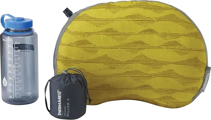 Therm-a-Rest Airhead Camping and Travel Pillow, Regular-11 x 15.5 Inches, Yellow Mountains