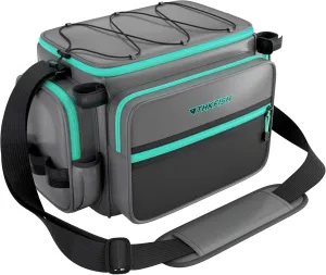 THKFISH Waterproof Fishing Tackle Bags, Saltwater Resistant Large Fishing Tackle Bag, 1000D PVC Waterproof Fishing Gear Storage Store 3600 3700 Trays