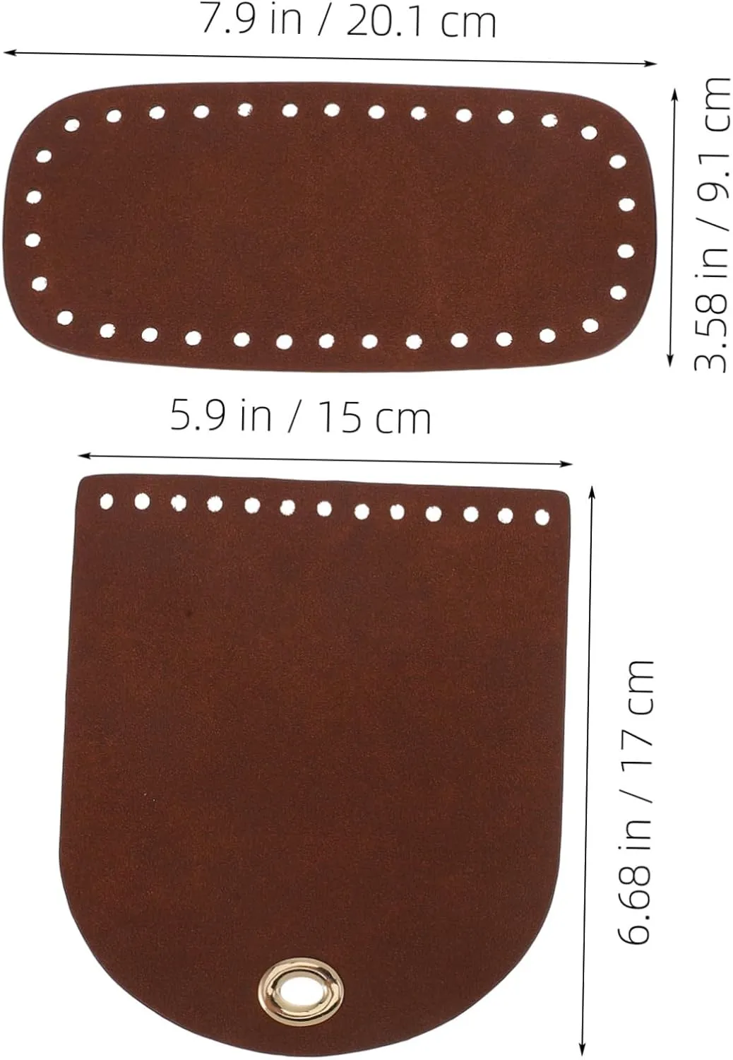 Tofficu DIY Purse Making Supplies Pu Bag Bottom Straps for Shoulder Bag Crafting Kit