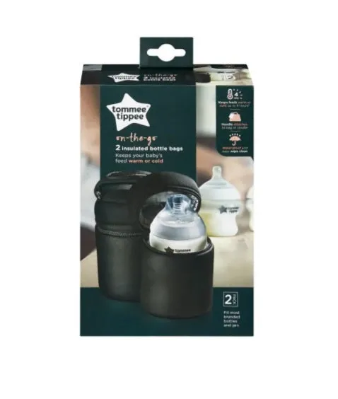 Tommee Tippee Insulated Bottle Bag (2 pack)