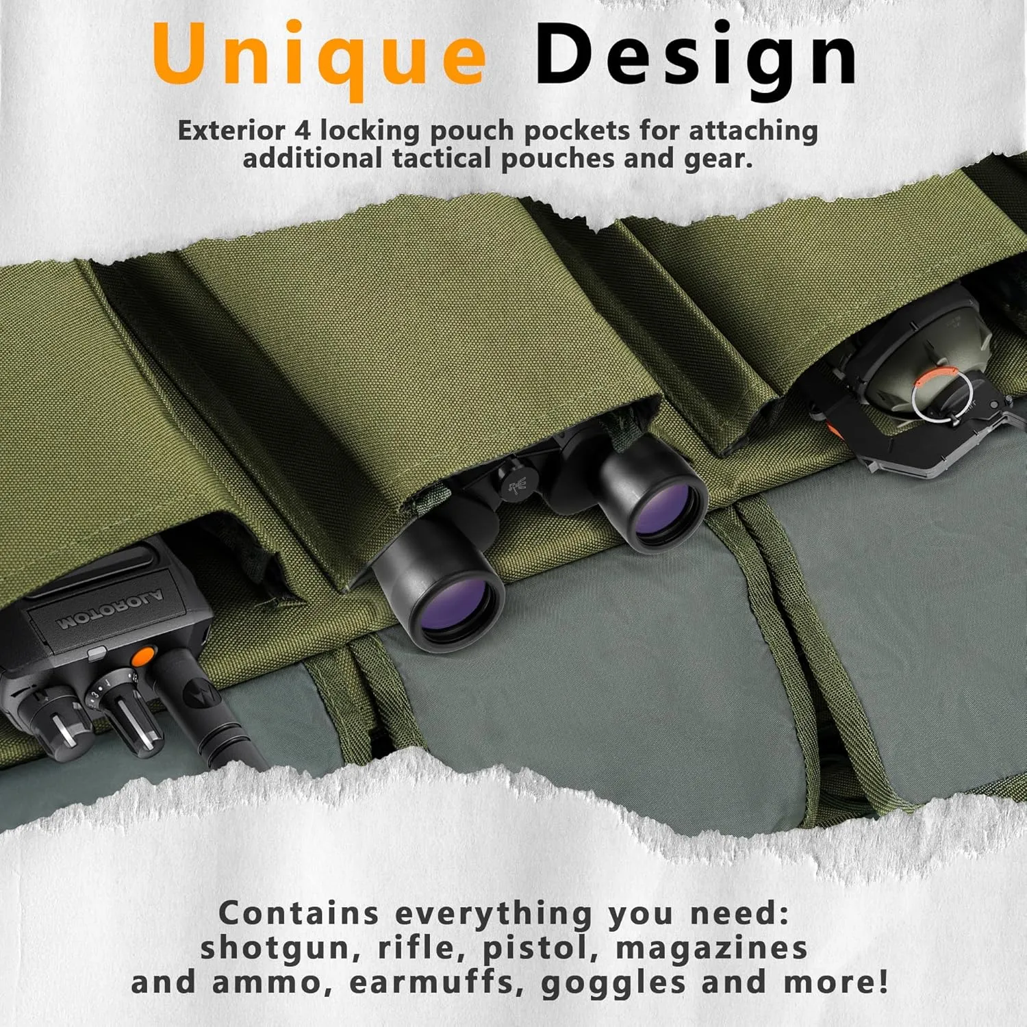 TORIBIO Double Rifle Case Soft Bag 34" 36" 42" 48'' 51“ 55” Gun Case Tactical for Rifle Pistol Firearm Storage, Transportation and Hunting Shooting Range, Rifle Backpack