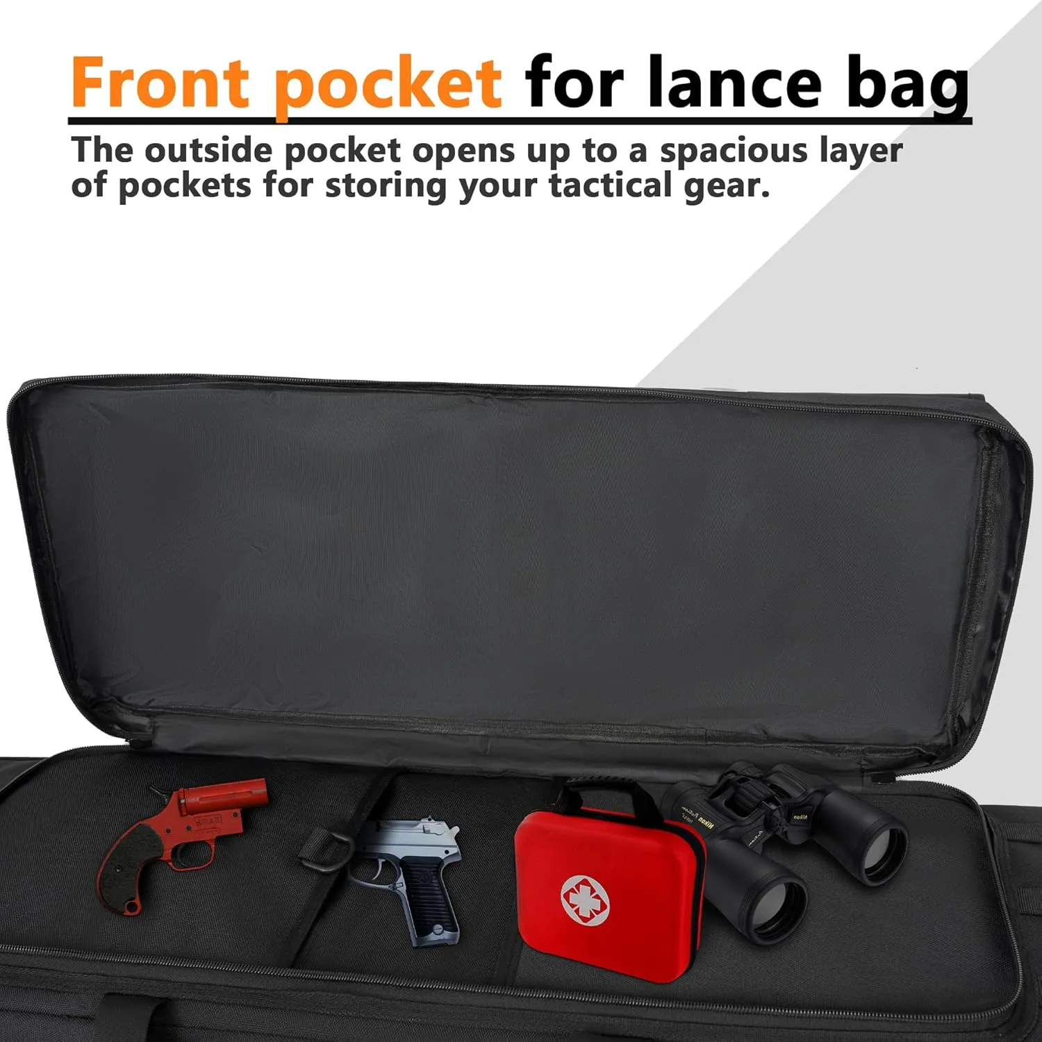 TORIBIO Double Rifle Case Soft Bag 34" 36" 42" 48'' 51“ 55” Gun Case Tactical for Rifle Pistol Firearm Storage, Transportation and Hunting Shooting Range, Rifle Backpack