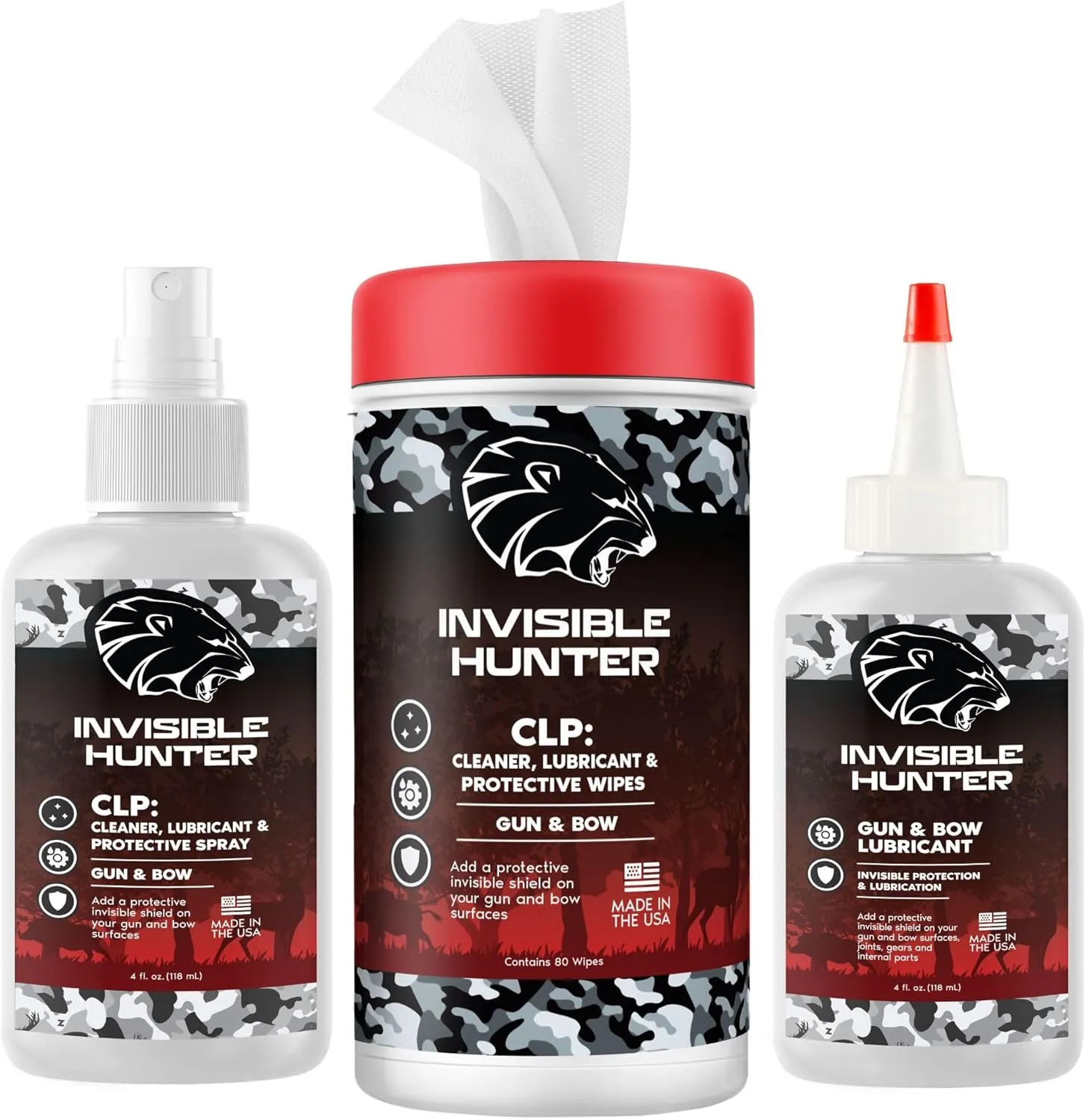 Total CLP Bundle; Gun & Bow Cleaning, Lubrication and Protectant; Wipes, Spray and Twist Top Lubricant