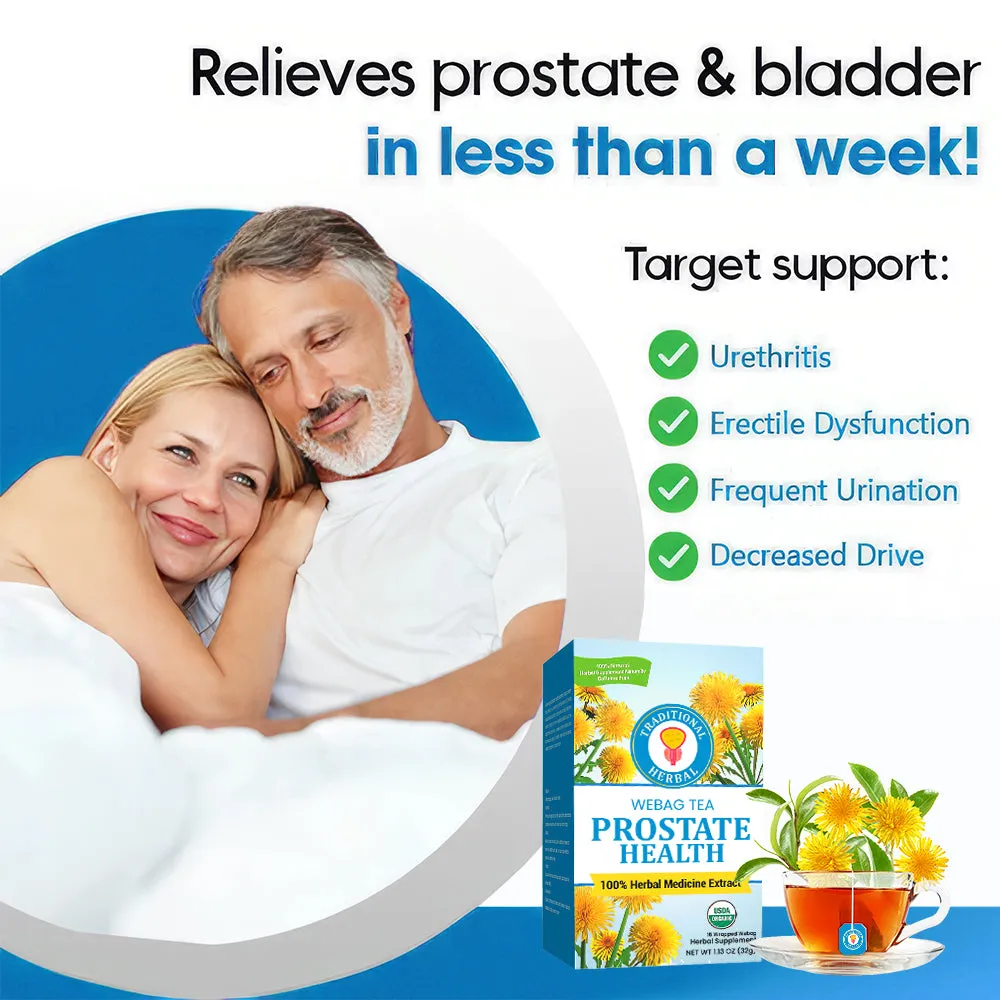TRADITIONAL WEBAG™ Herbal Prostate Healthy Tea 💪Reclaim Your Strength💪LAST DAY SALE 70% OFF