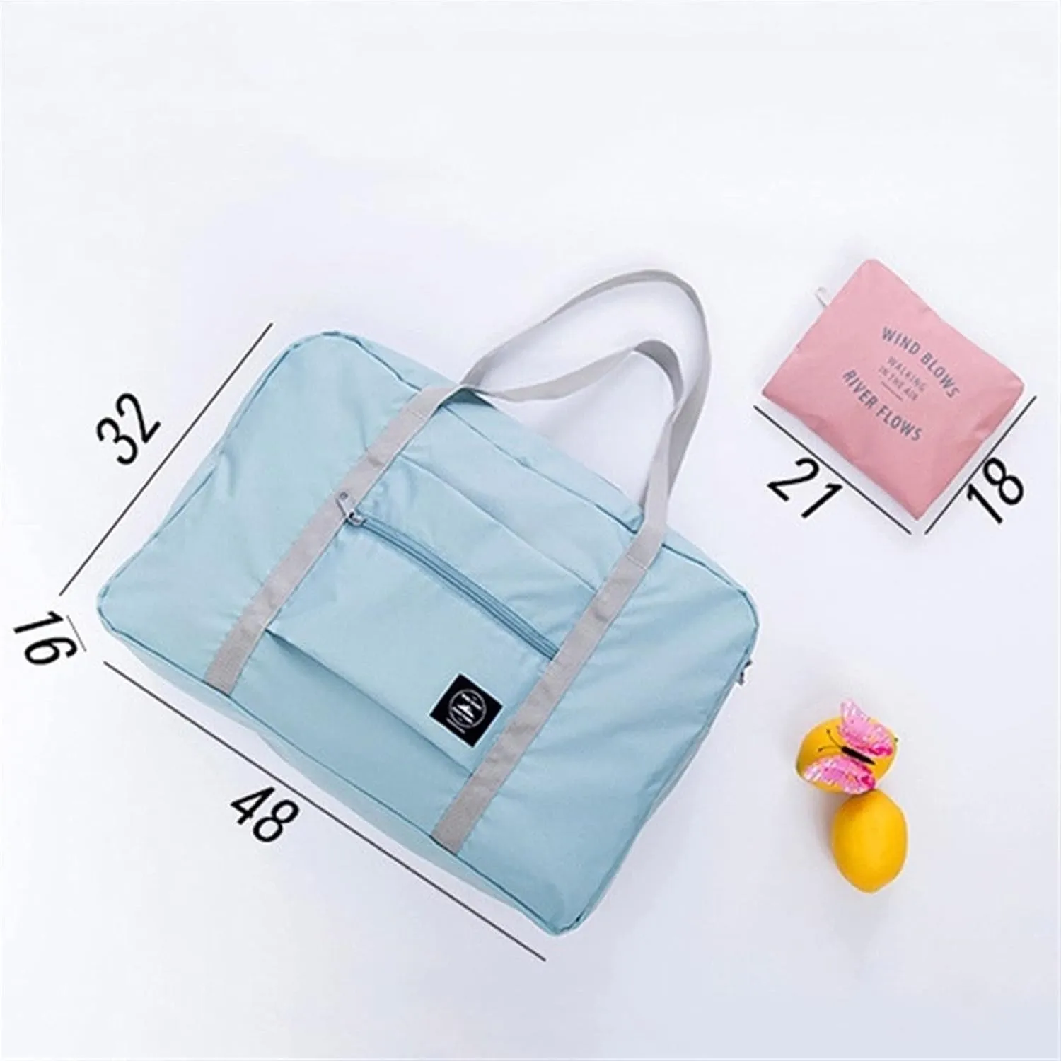 Travel Duffel Bags Nylon Foldable Travel Bag Unisex Large Capacity Bag Luggage Women WaterProof Handbags Men Duffle Bags(Rojo)