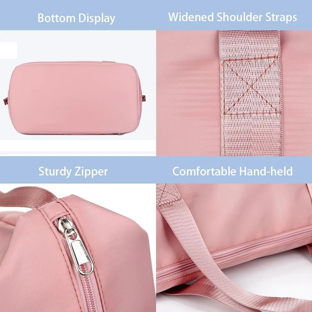 Travel Duffle Bag Waterproof Sports Gym Bag Large Tote Weekender Bags Shoulder Overnight Bags for Women