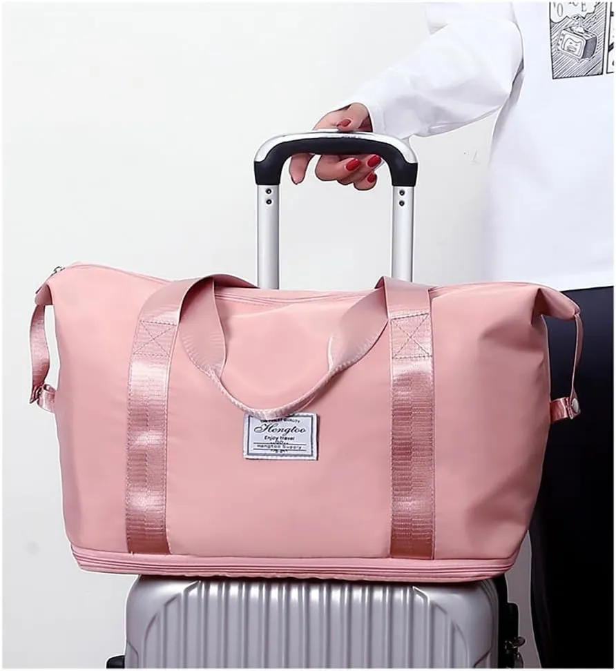 Travel Duffle Bag Waterproof Sports Gym Bag Large Tote Weekender Bags Shoulder Overnight Bags for Women