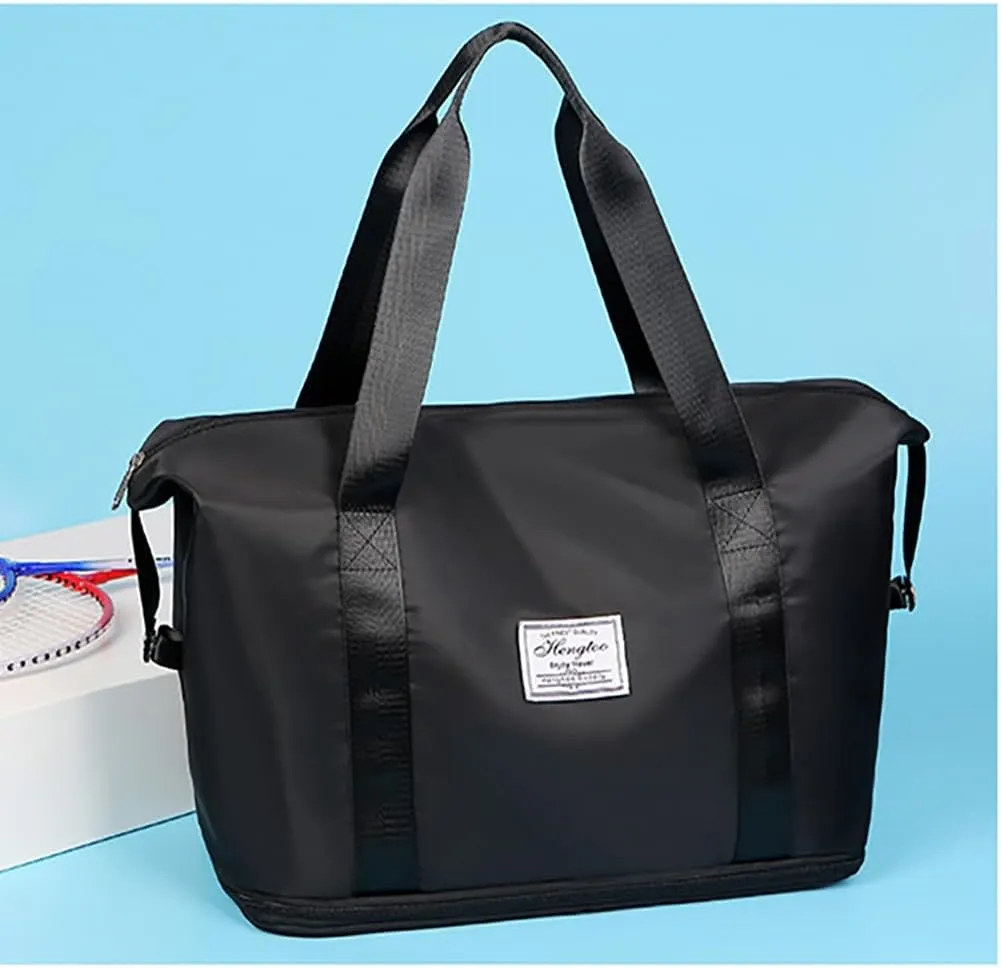 Travel Duffle Bag Waterproof Sports Gym Bag Large Tote Weekender Bags Shoulder Overnight Bags for Women