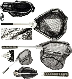 Travel Fishing Landing Net. Super Compact, Folding, Rugged Travel Fish Net. Fishing net