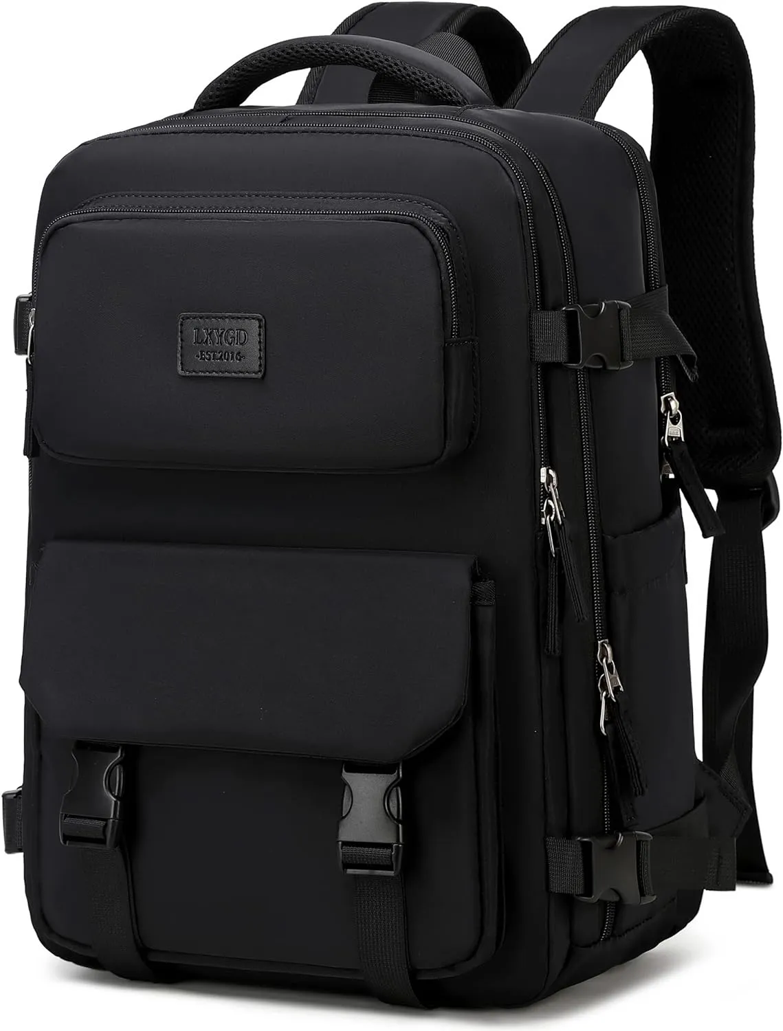 Travel Laptop Backpack, Business Work Backpacks Large College Bookbag for Women Men Water Resistant Daypack Airline Approved Gym Bag Fits 17 Inch Notebook & Laptops - Black