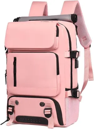 Travel Storage Backpacks Convertible Handbag Men's And Women's Travelling Duffel Bag A(Pink)