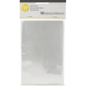 Treat Bags 6.25"X4" 100/Pkg-Clear