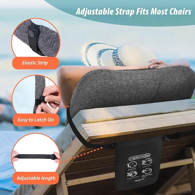 TREKOLOGY Inflatable Beach Pillow- Ultimate Comfort & Portability - Ergonomic Design - Compact Travel Pillow -ALUFT Mint SE
