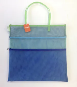 triple zip with handles