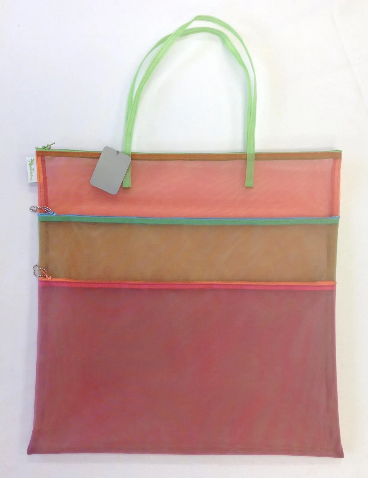 triple zip with handles