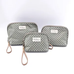 Trío de neceseres waterproof Lunares Verde Bags Garden