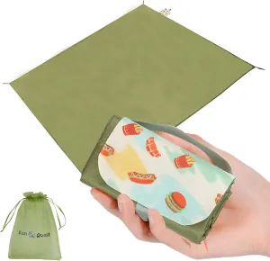 Ultralight Beach & Camping Blanket – 0.42lb/0.66lb Waterproof & Sandproof | Quick-Dry, Compact, Fits in Pocket | Ideal for Travel, Hiking, Park Picnics & Outdoor Adventures