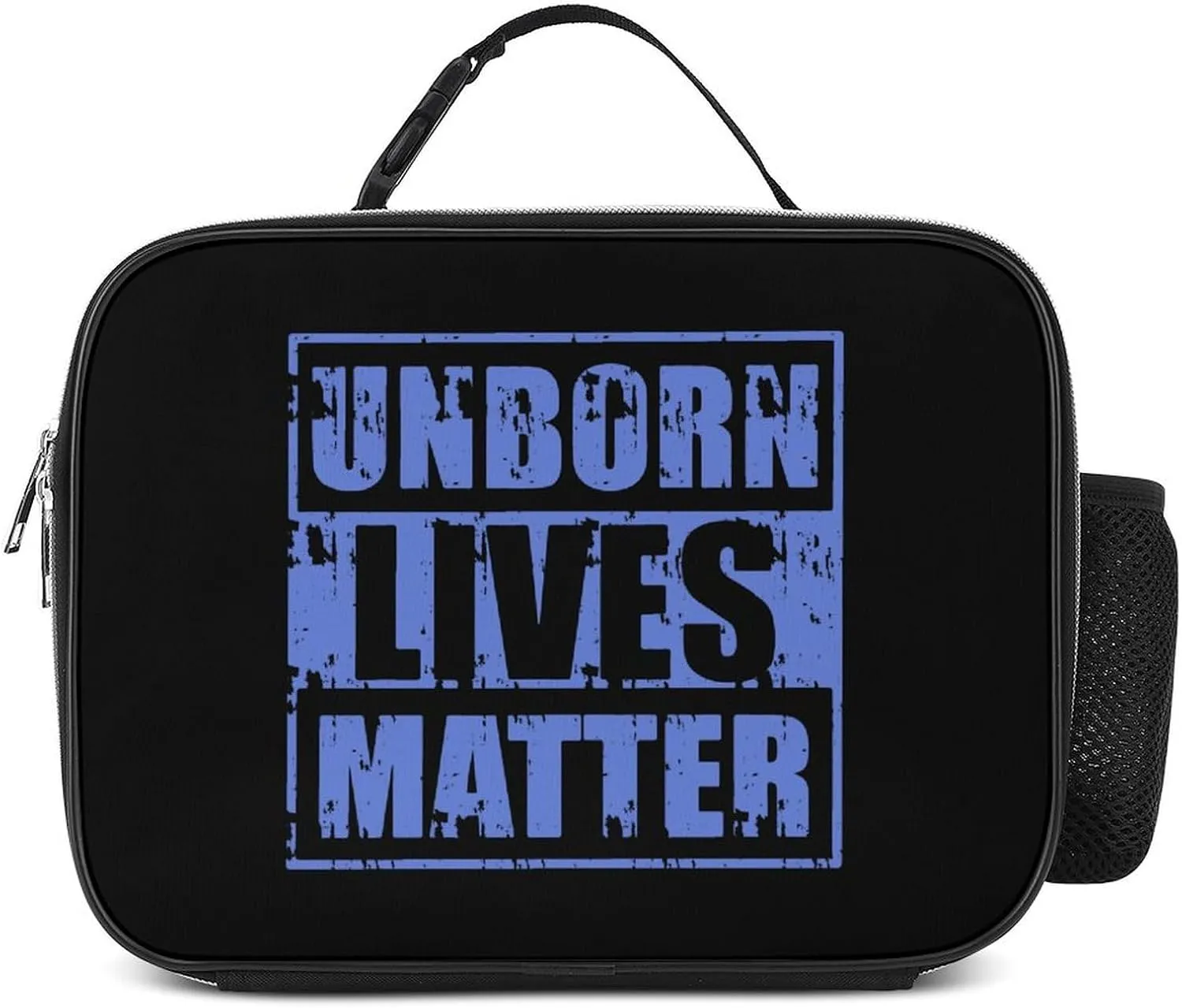 Unborn Lives Matter Insulated Lunch Bag Cooler Bag Portable Waterproof Lunch Box Adjustable Handbag Meal Tote with Handle