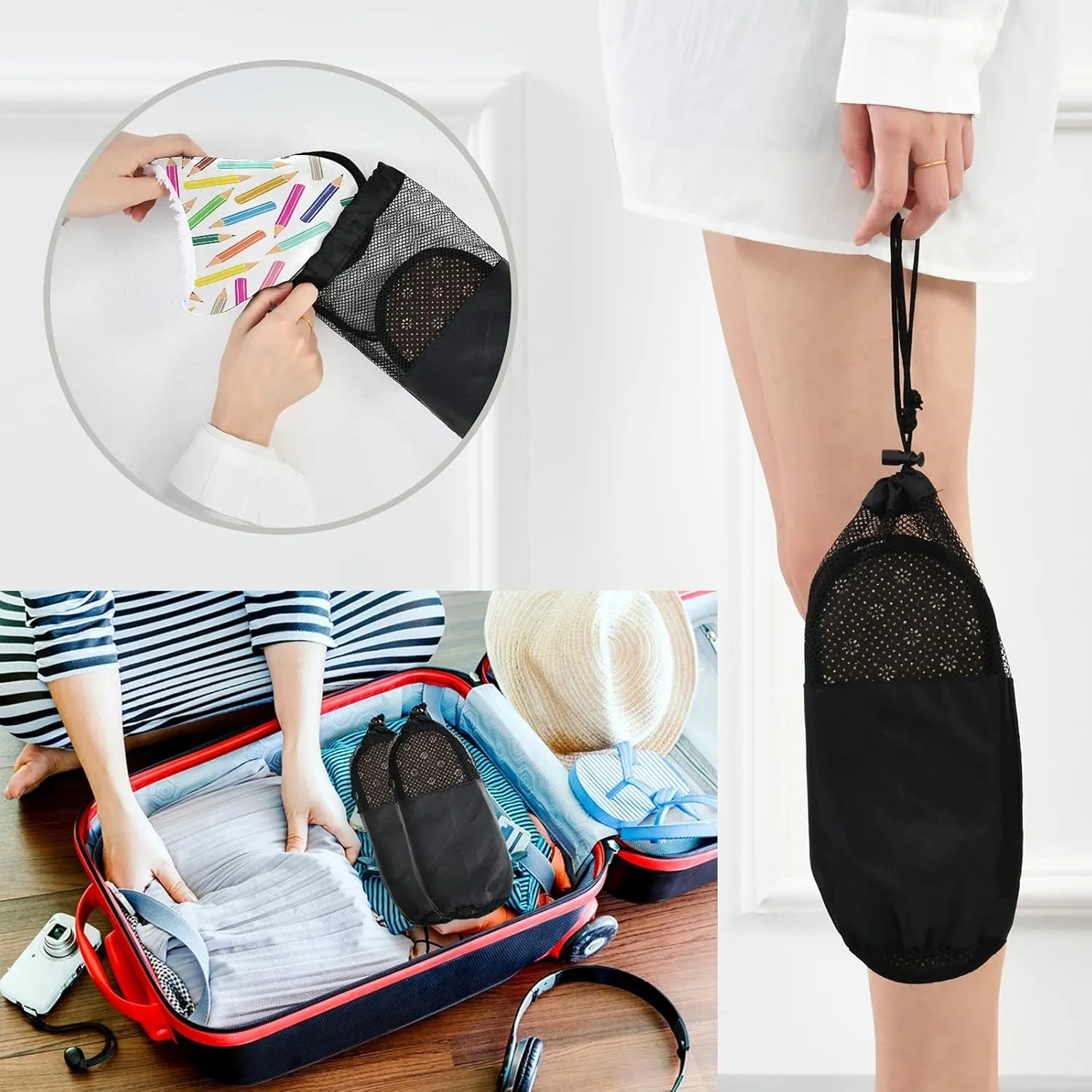 Unisex Slippers Fuzzy Feet Plush Slippers Anti-Slip Warm House Shoes M/L