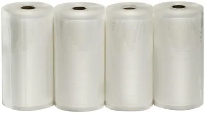 VacMaster Four 8" X 50' Rolls Vacuum Sealer Bags - Preserve Freshness & Maximize Storage - Compatible with All Vacuum Packaging Machines - For Food, Meats, and more