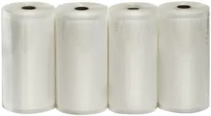 VacMaster Four 8" X 50' Rolls Vacuum Sealer Bags - Preserve Freshness & Maximize Storage - Compatible with All Vacuum Packaging Machines - For Food, Meats, and more