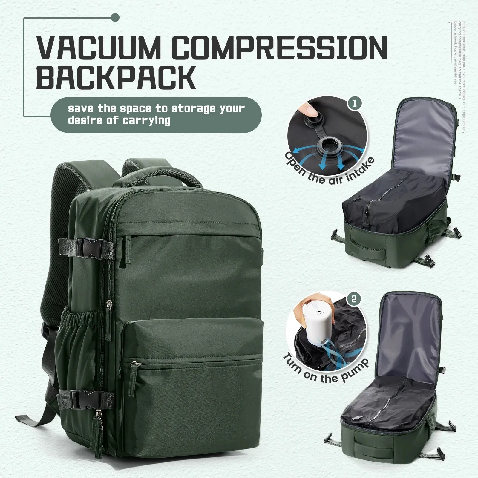 VacPac Ultralight Compression Travel Backpack