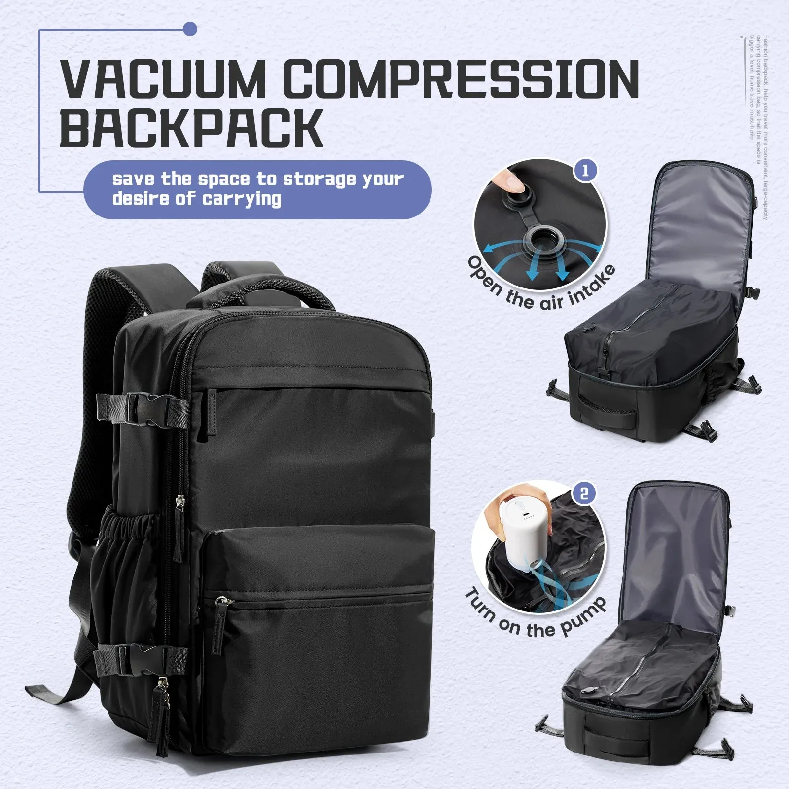 VacPac Ultralight Compression Travel Backpack