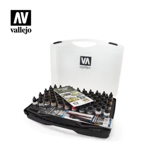Vallejo Model Color 72 Colors/Brushes Case