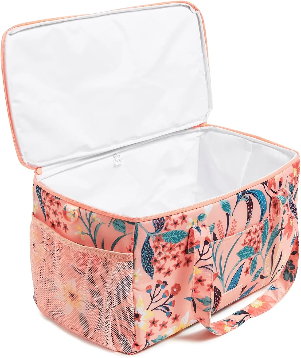 Vera Bradley Recycled Ripstop Family Cooler, Paradise Bright Coral