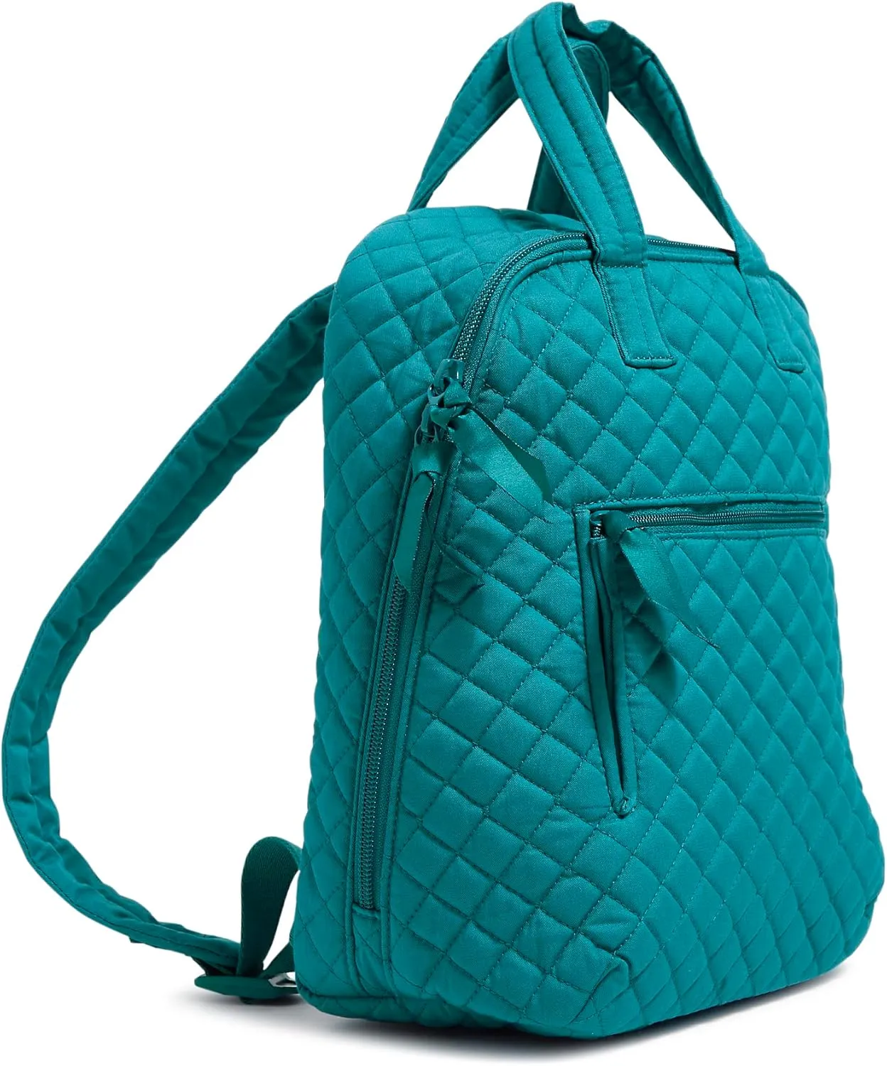 Vera Bradley Women's Cotton MiniTotepack Backpack, Forever Green - Recycled Cotton, One Size