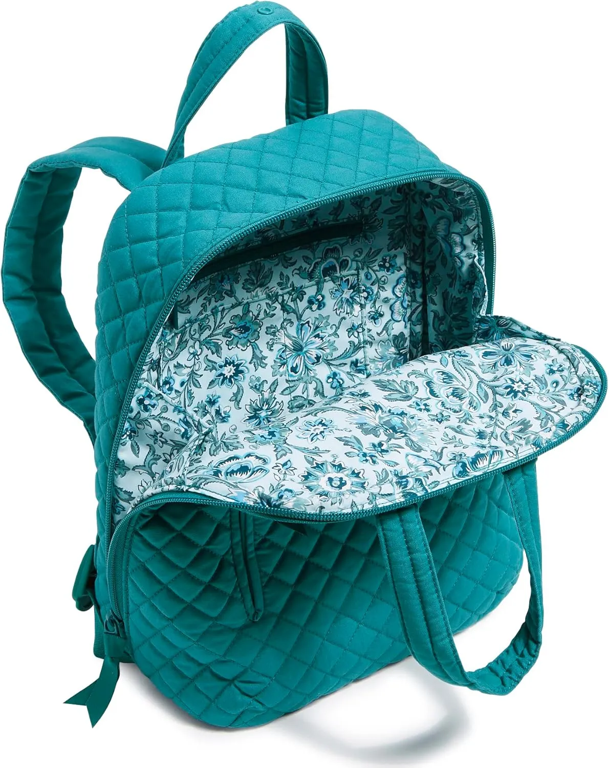 Vera Bradley Women's Cotton MiniTotepack Backpack, Forever Green - Recycled Cotton, One Size